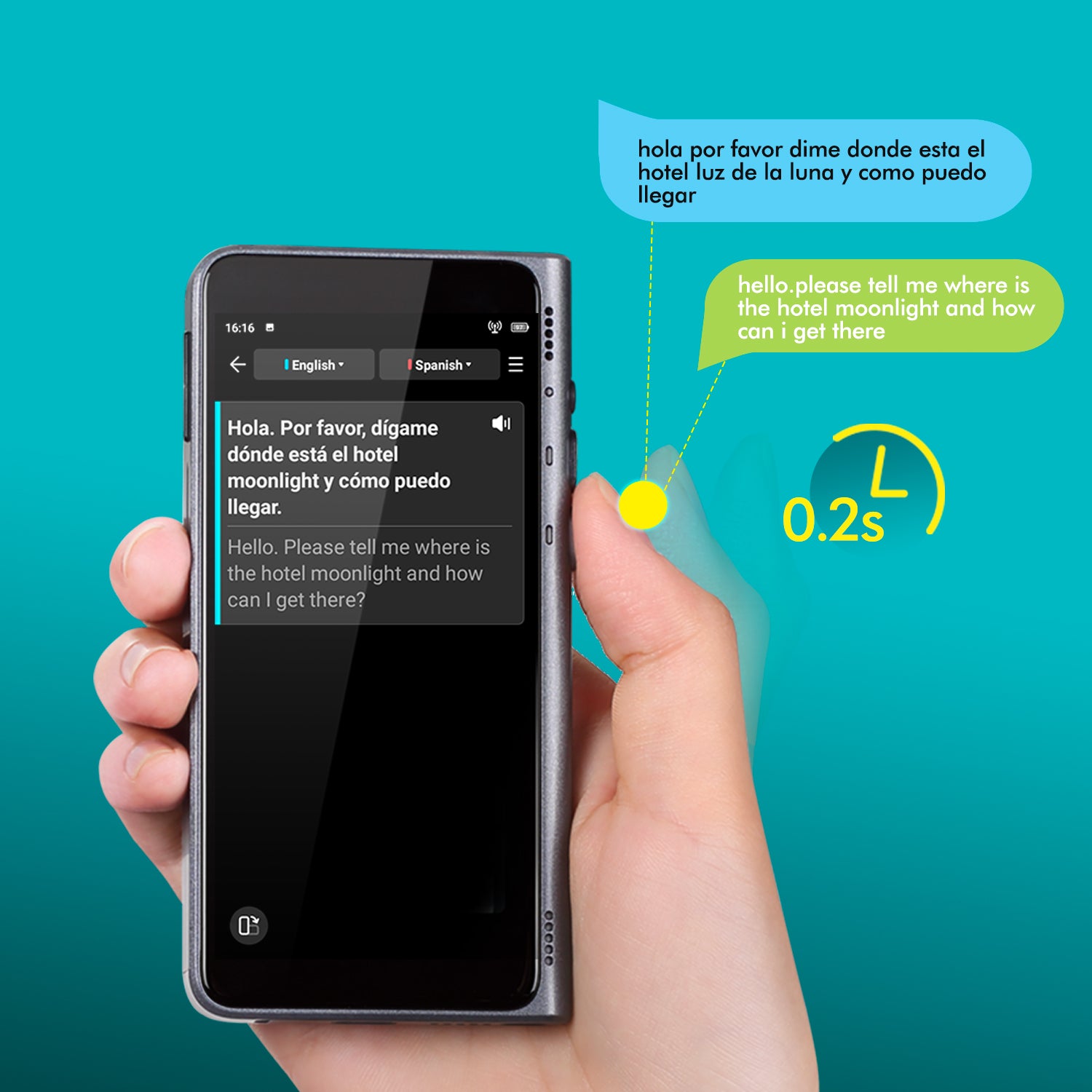 Fluentalk T1 Handheld Translator Device 9 Fluentalk T1 Handheld Translator Device 2